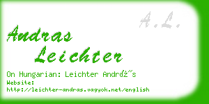 andras leichter business card
